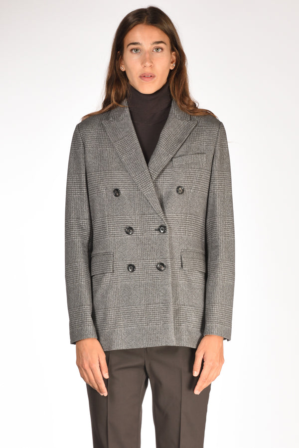 Circolo 1901 Giacca Doppiopetto Grigio Chiaro/grigio Scuro Donna-2