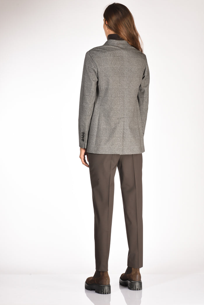 Circolo 1901 Giacca Doppiopetto Grigio Chiaro/grigio Scuro Donna - 5