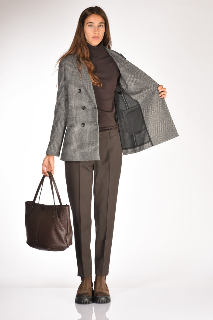 Circolo 1901 Giacca Doppiopetto Grigio Chiaro/grigio Scuro Donna - 6