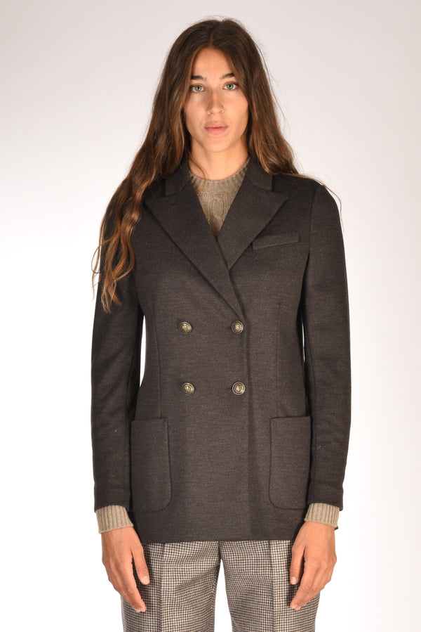 Circolo 1901 Giacca Doppiopetto Marrone Donna-2