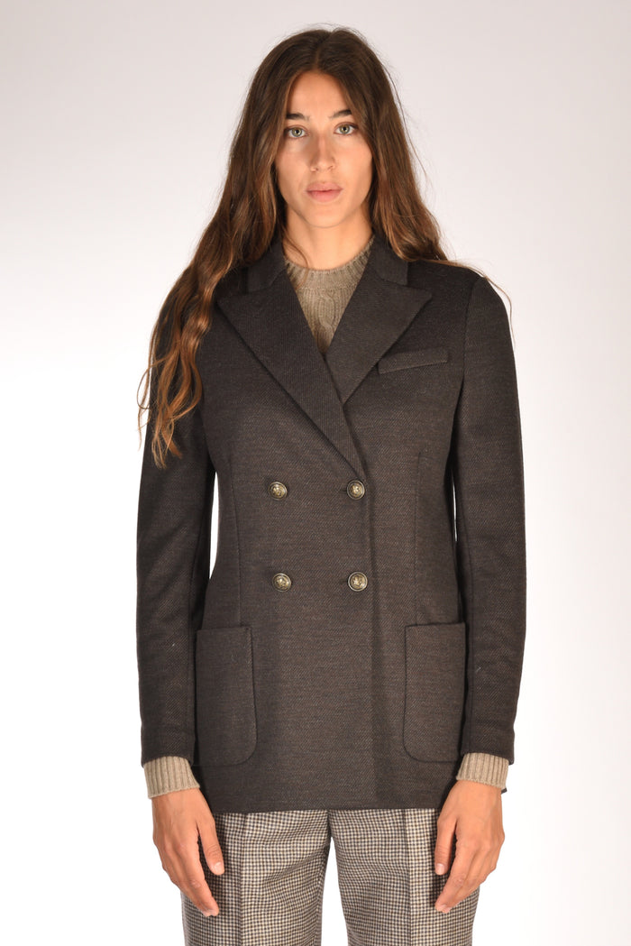 Circolo 1901 Giacca Doppiopetto Marrone Donna - 2