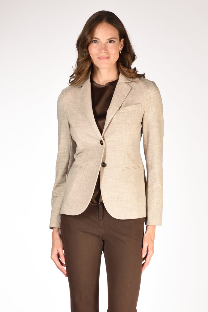 Circolo 1901 Giacca Slim Fit Beige Donna - 2