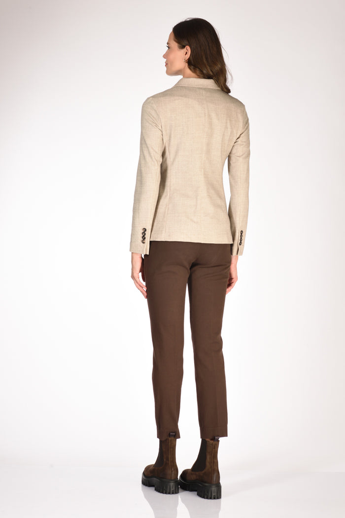 Circolo 1901 Giacca Slim Fit Beige Donna - 5
