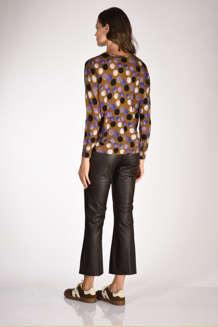 In Bed With You Maglia Stampata Beige/viola Donna - 5