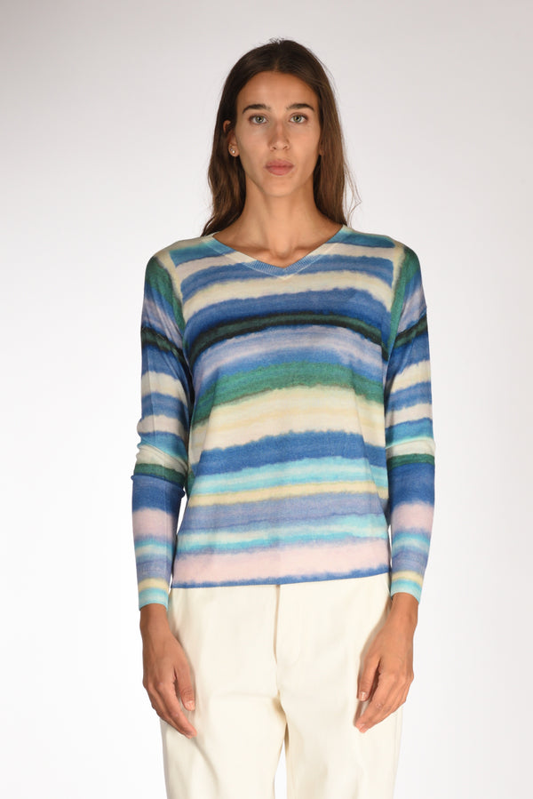 In Bed With You Maglia Stampata Azzurro/bianco Donna-2