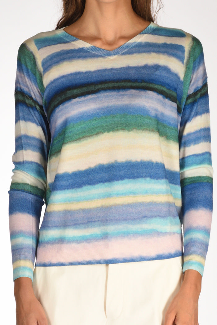 In Bed With You Maglia Stampata Azzurro/bianco Donna - 3
