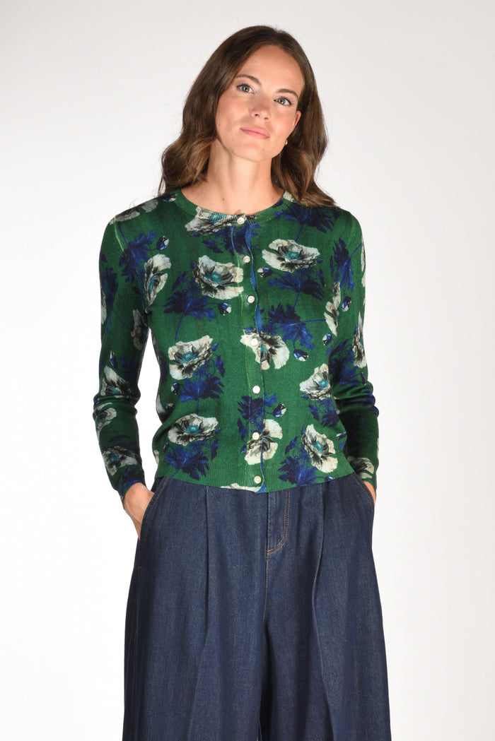 In Bed With You Maglia Stampata Verde/blu Donna - 1