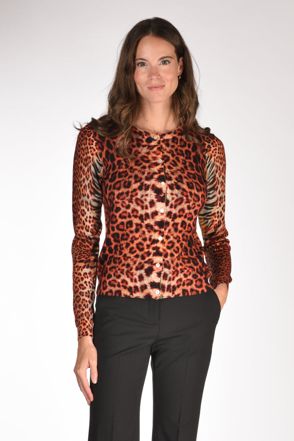 In Bed With You Maglia Stampata Arancio/nero Donna