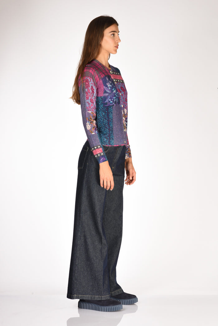 In Bed With You Maglia Stampata Fucsia/viola Donna - 4