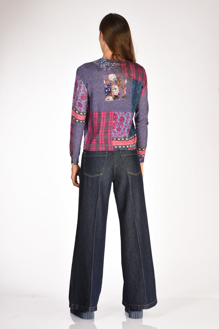 In Bed With You Maglia Stampata Fucsia/viola Donna - 5
