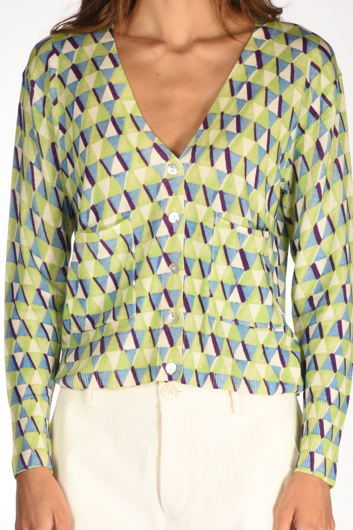 In Bed With You Maglia Stampata Verde/azzurro Donna - 3