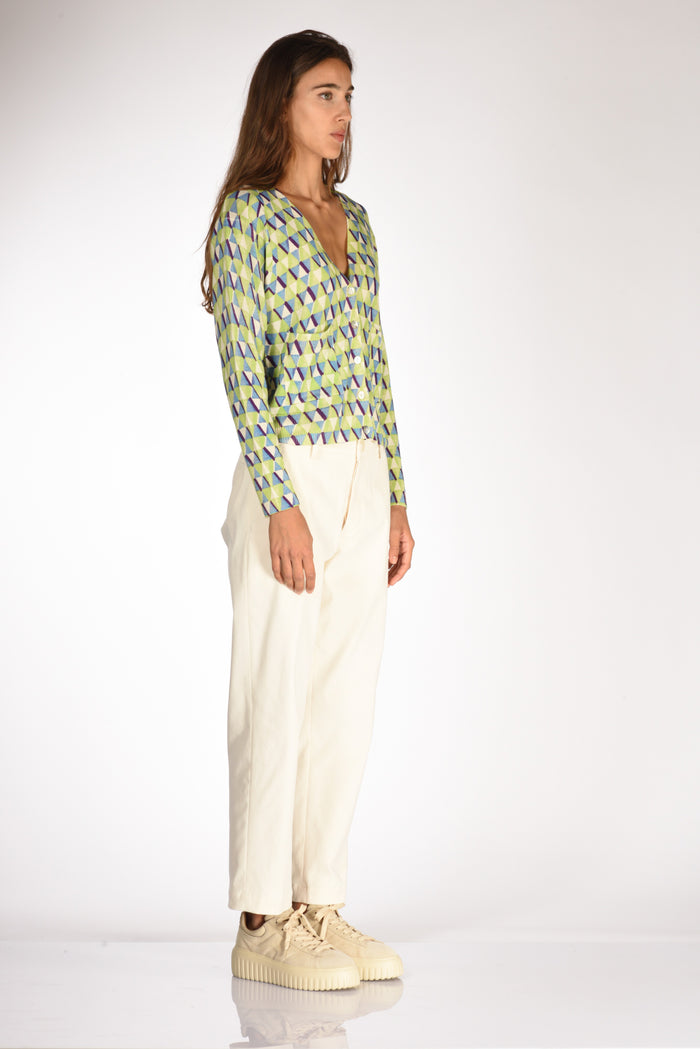 In Bed With You Maglia Stampata Verde/azzurro Donna - 4