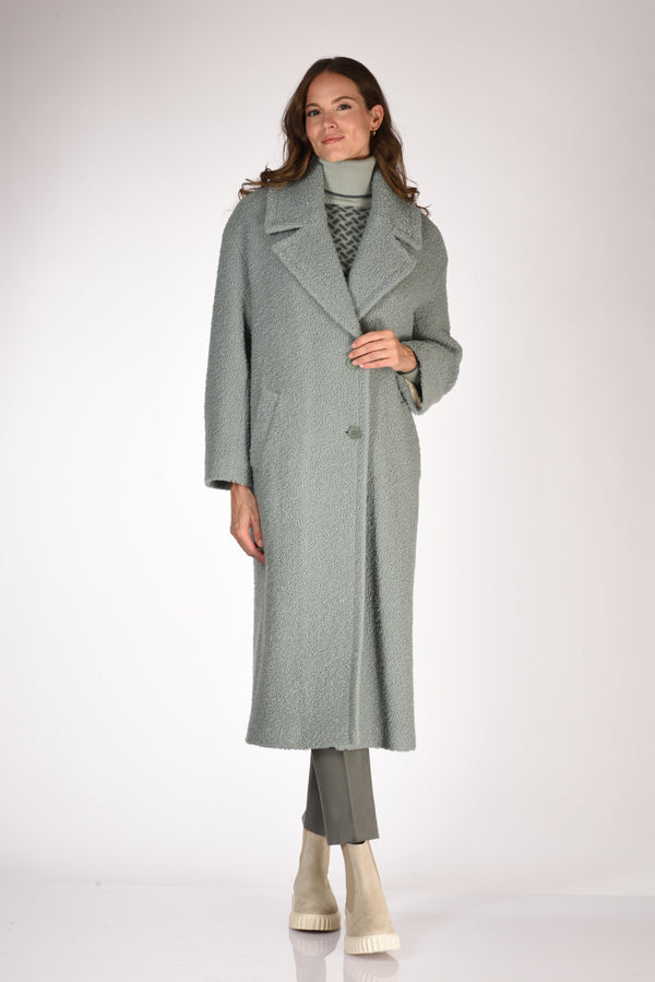 Mouche Cappotto Azzurro Donna-2