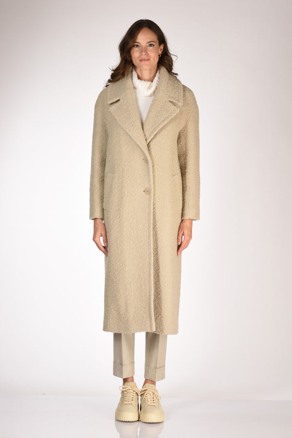 Mouche Cappotto Beige Donna-2