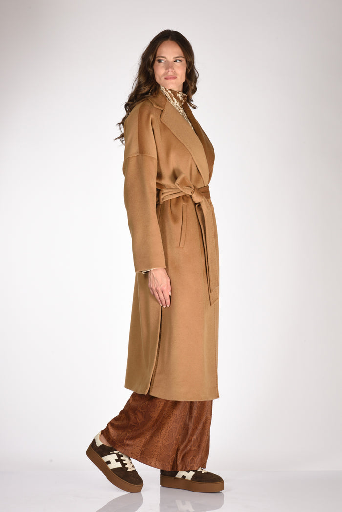 Mouche Cappotto Beige Donna - 4