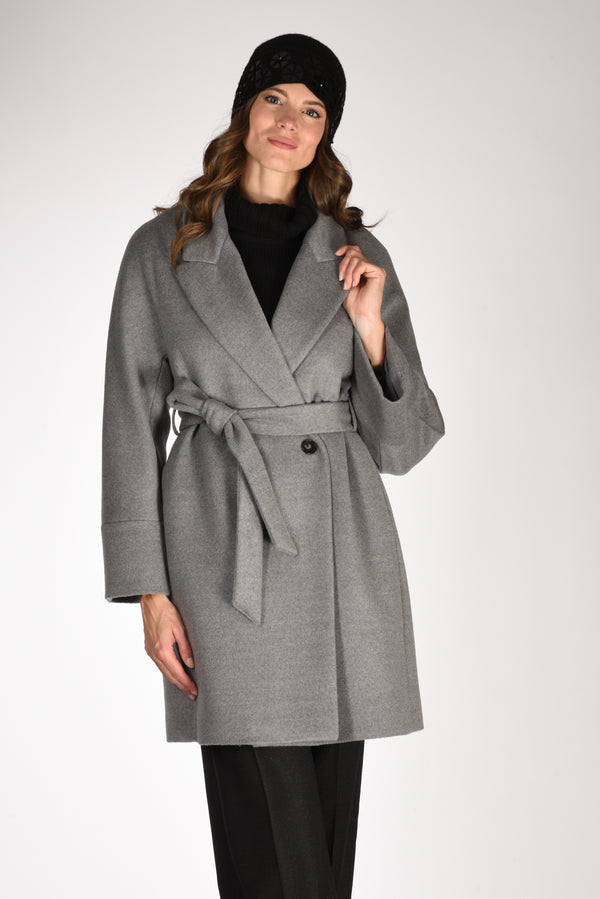 Mouche Cappotto Grigio Donna