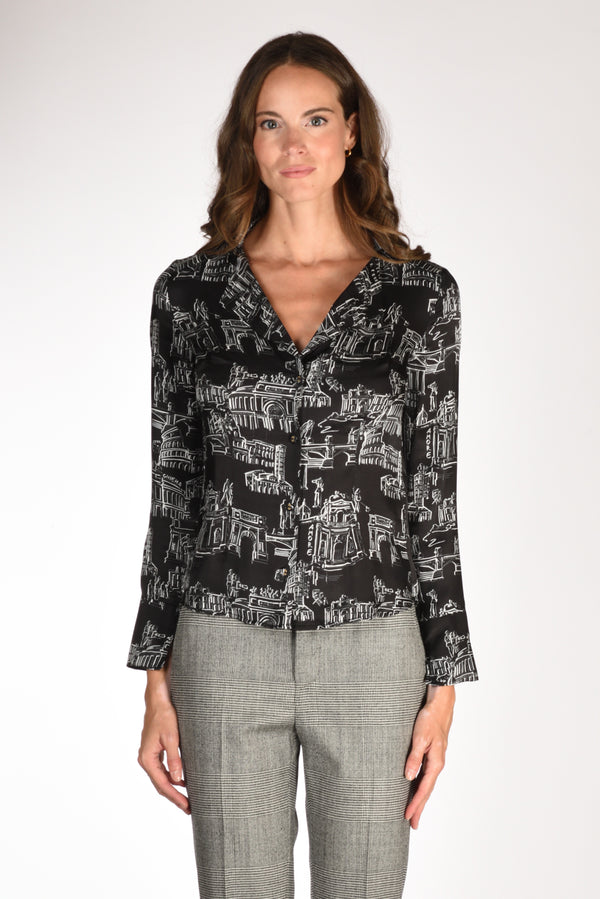 Alessandro Enriquez Camicia Nero/bianco Donna-2