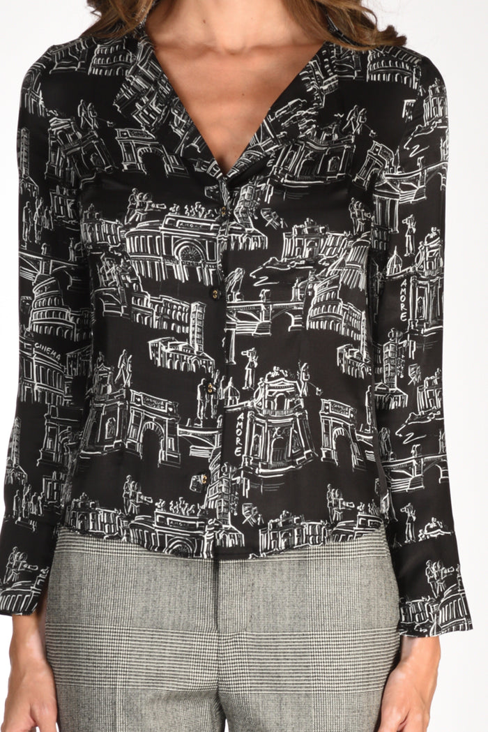 Alessandro Enriquez Camicia Nero/bianco Donna - 3