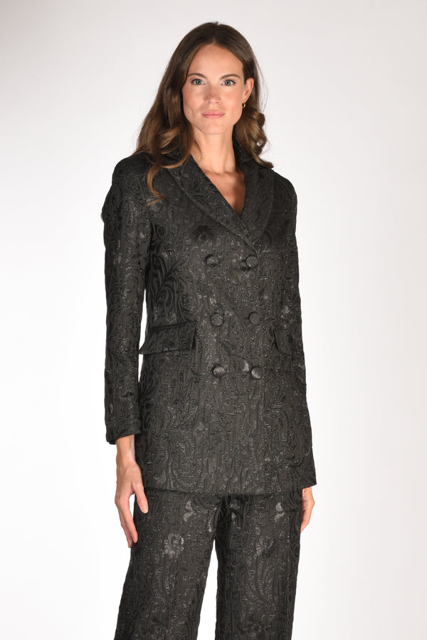 Alessandro Enriquez Blazer Broccato Nero Donna
