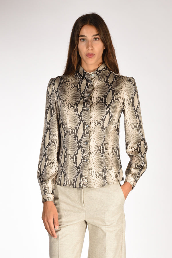 Robert Friedman Camicia Stampata Nero/grigio Chiaro Donna