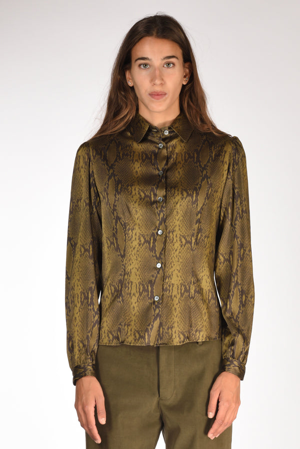 Robert Friedman Camicia Stampata Verde/nero Donna-2