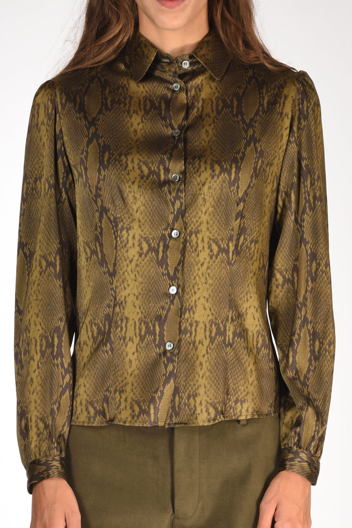 Robert Friedman Camicia Stampata Verde/nero Donna - 3