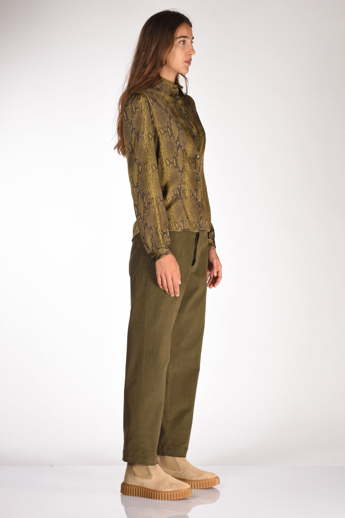 Robert Friedman Camicia Stampata Verde/nero Donna - 4