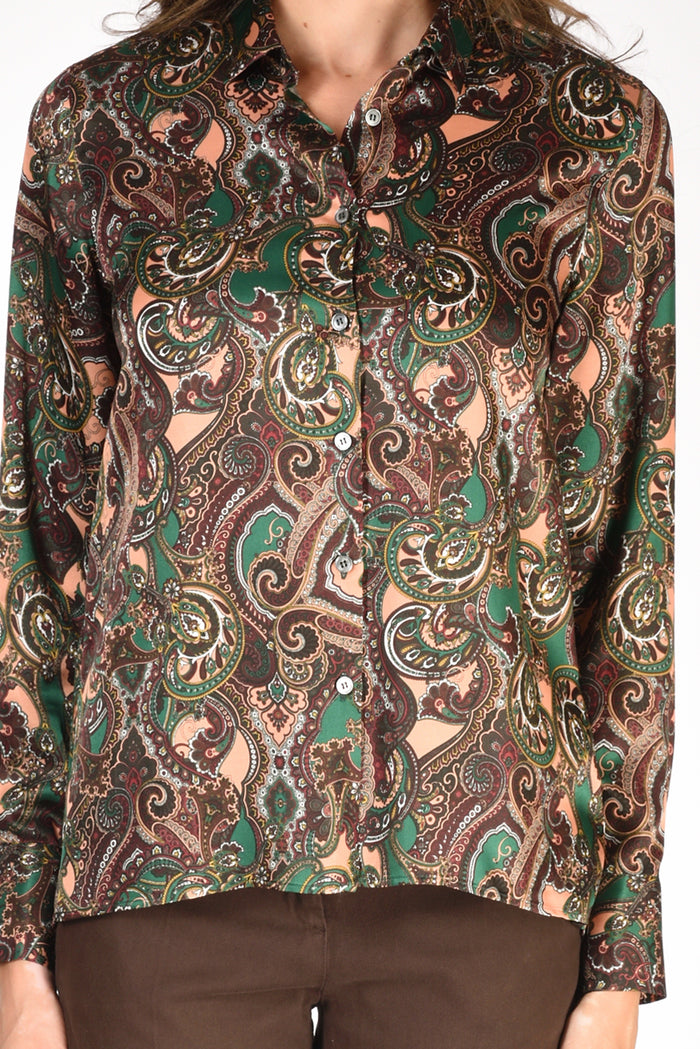 Robert Friedman Camicia Stampata Verde/multicolor Donna - 3