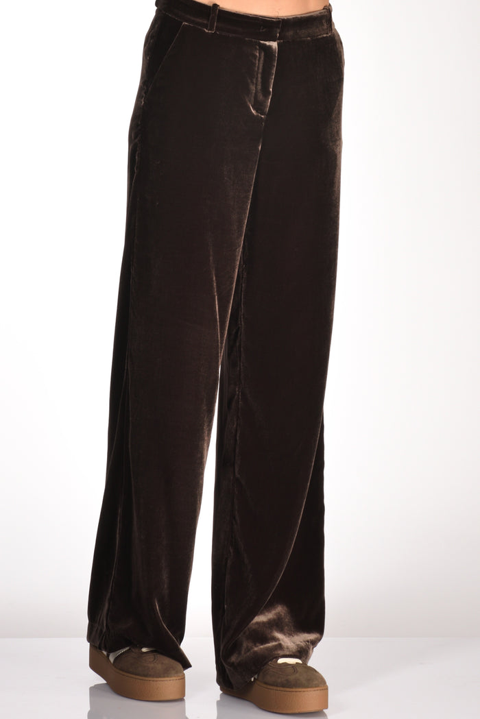 Kiltie Pantalone Andrea Marrone Donna - 1