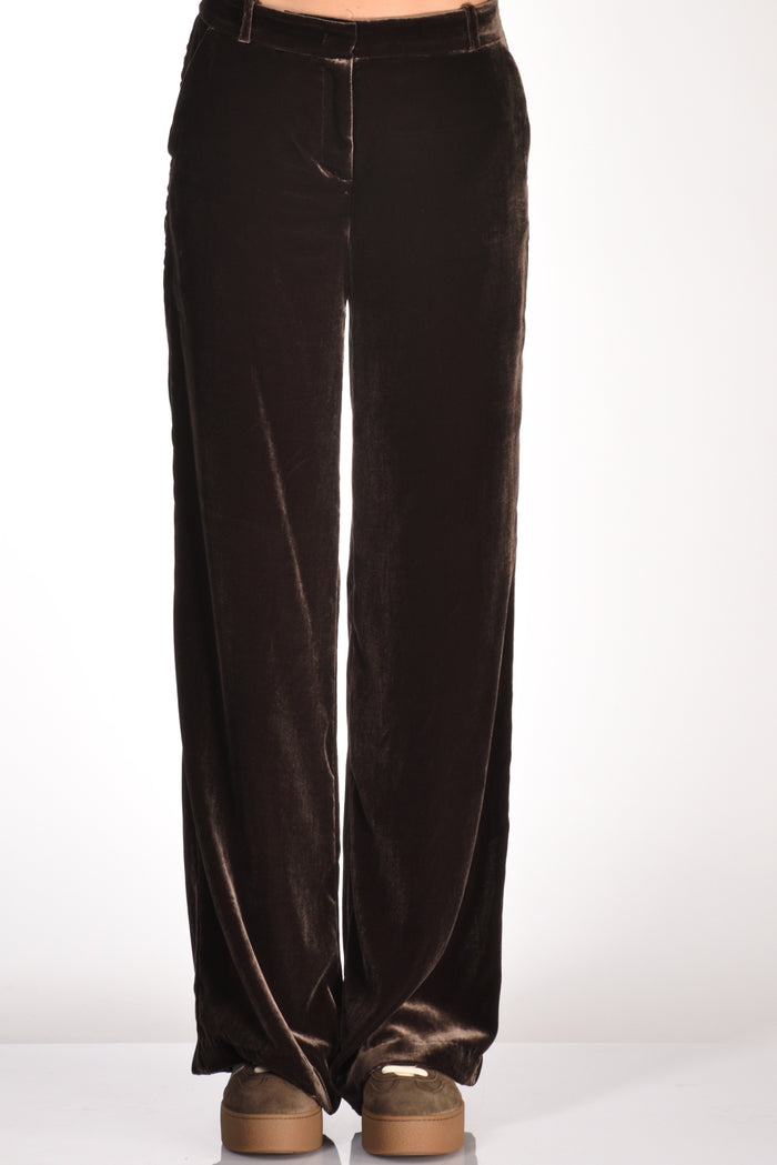 Kiltie Pantalone Andrea Marrone Donna - 3
