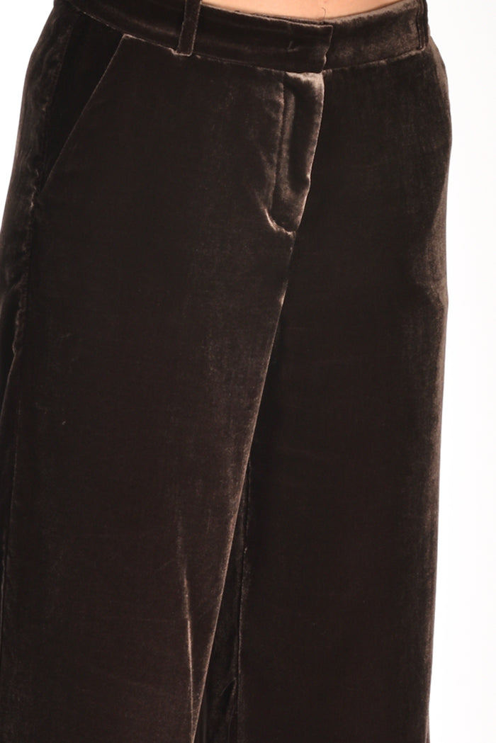 Kiltie Pantalone Andrea Marrone Donna - 4