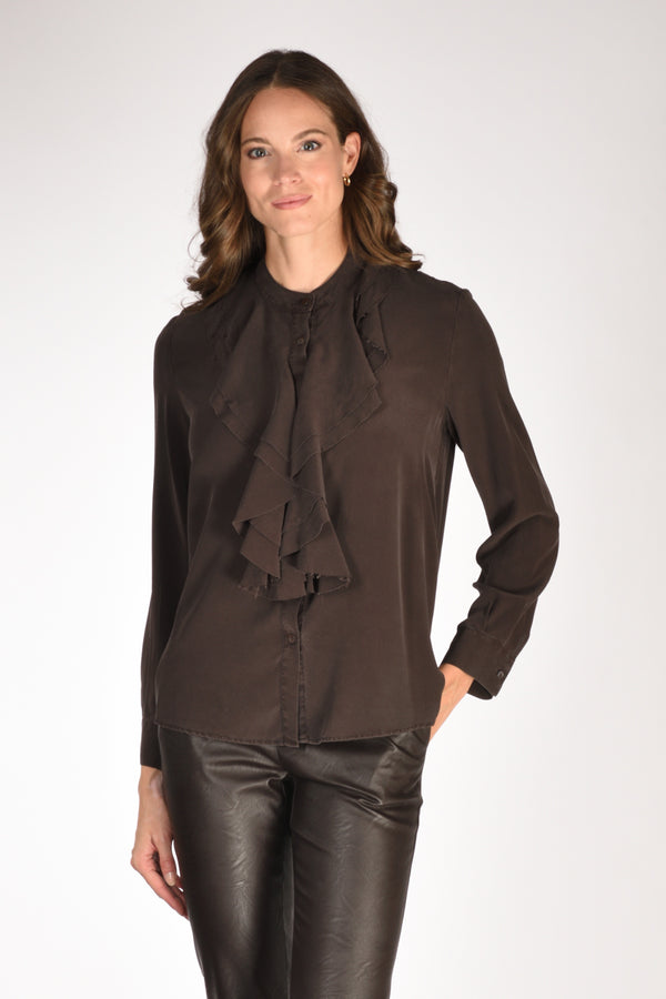 Kiltie Camicia Elysia Marrone Donna