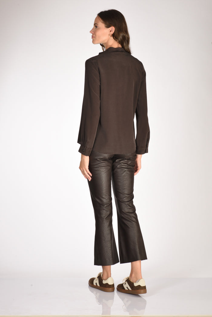 Kiltie Camicia Elysia Marrone Donna - 5