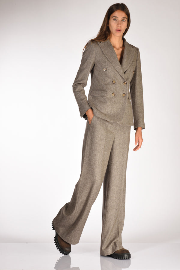 Kiltie Pantalone Andrea Grigio/marrone Donna-2
