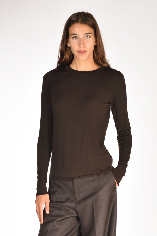 Shirt C Zero Tshirt Maglia Marrone Donna