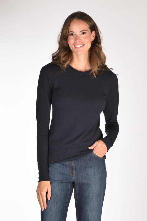 Shirt C Zero Tshirt Maglia Blu Donna