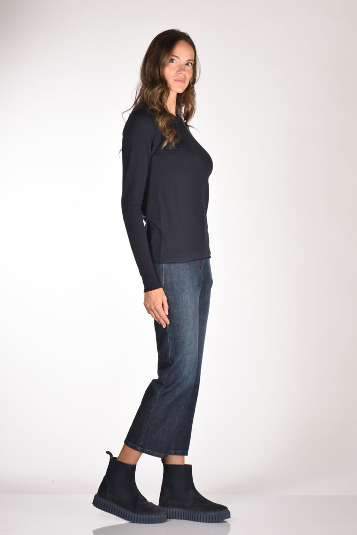 Shirt C Zero Tshirt Maglia Blu Donna - 4