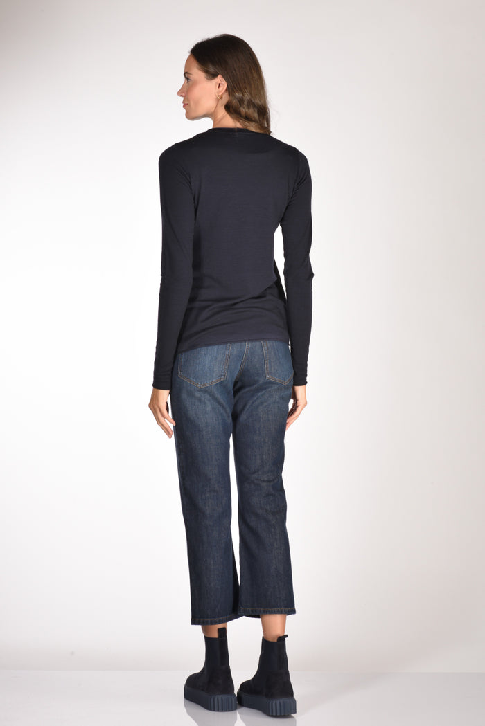 Shirt C Zero Tshirt Maglia Blu Donna - 5