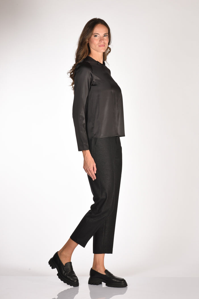 Shirt C Zero Camicia Seta Nero Donna - 4