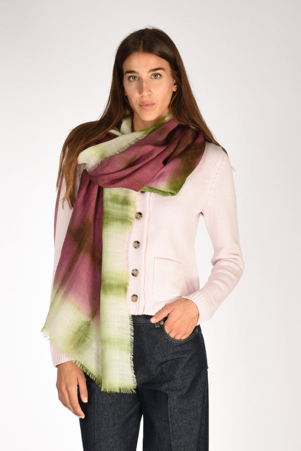 Pyaar Sciarpa Stampata Marrone Donna