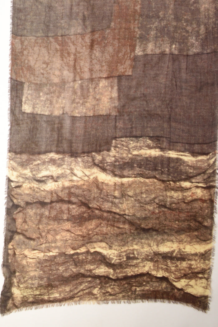 Pyaar Sciarpa Stampata Marrone Donna - 4