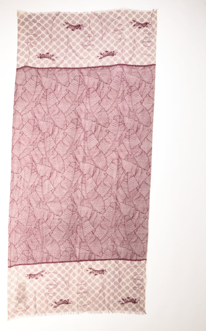 Pyaar Sciarpa Stampata Rosa/bordeaux Donna - 3