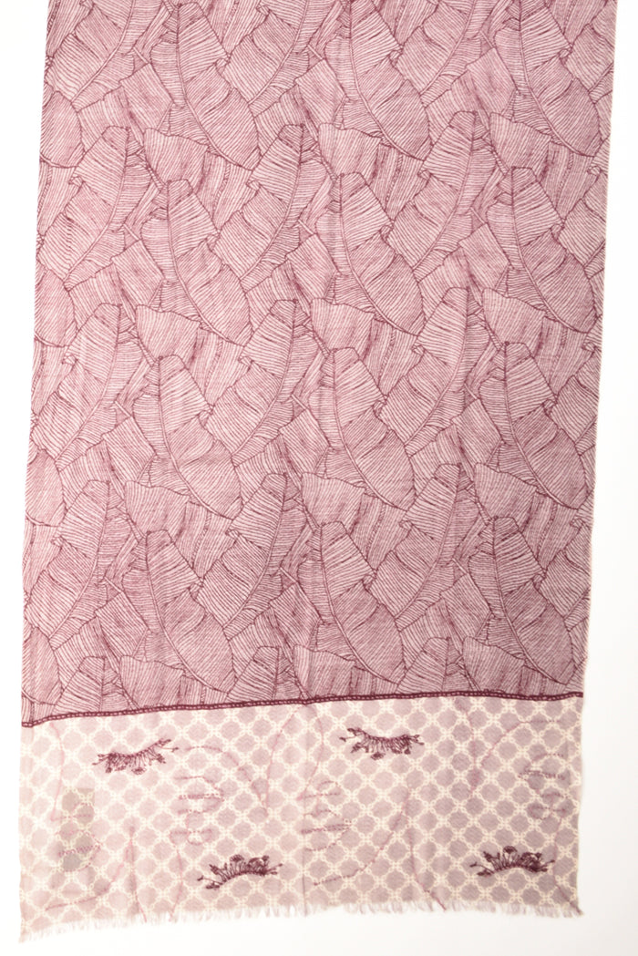 Pyaar Sciarpa Stampata Rosa/bordeaux Donna - 4