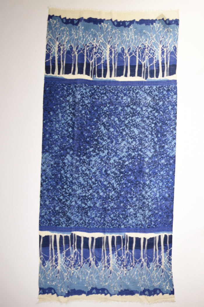 Pyaar Sciarpa Stampata Azzurro/blu Donna - 3