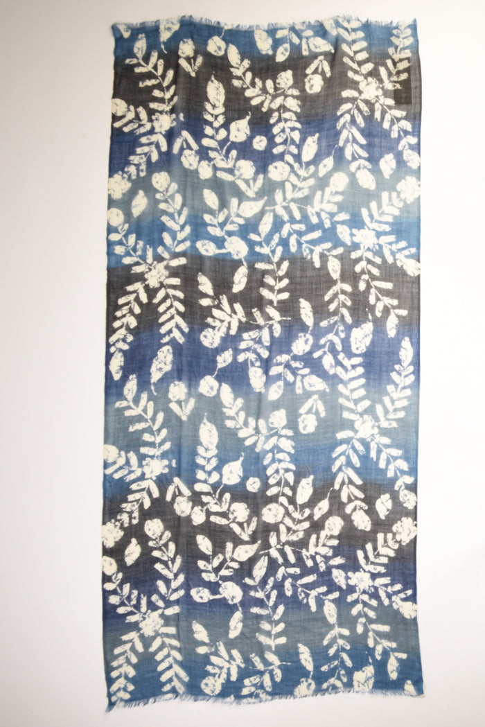 Pyaar Sciarpa Stampata Blu/bianco Donna - 3
