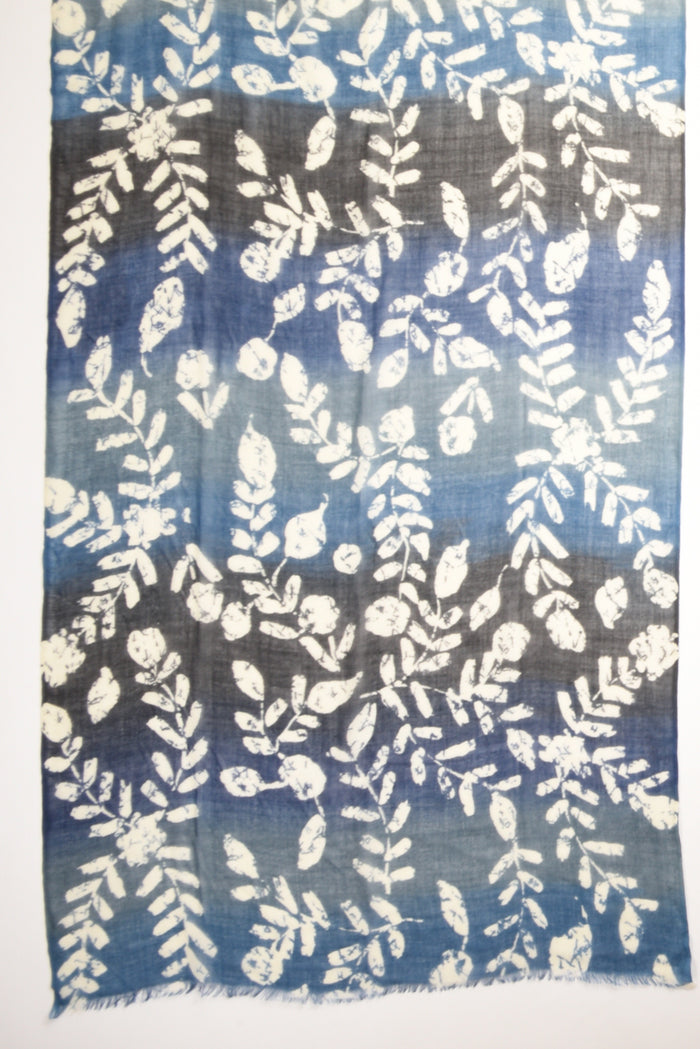 Pyaar Sciarpa Stampata Blu/bianco Donna - 4