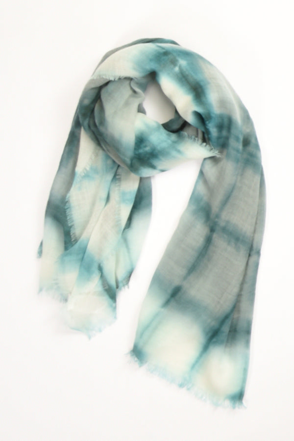 Pyaar Sciarpa Stampata Azzurro/grigio Donna-2