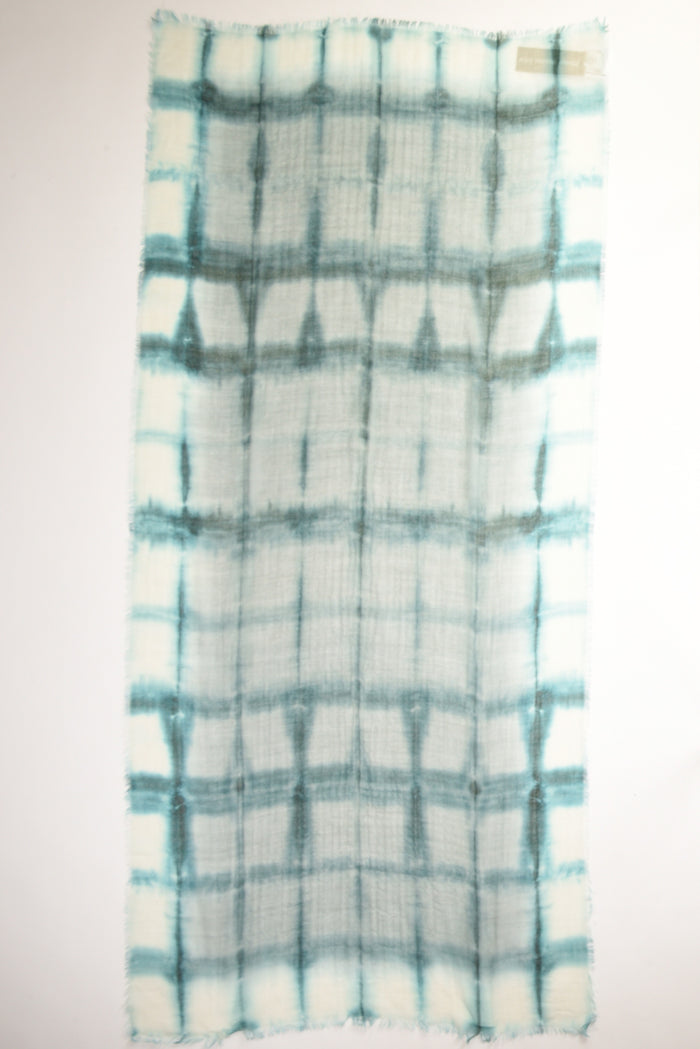 Pyaar Sciarpa Stampata Azzurro/grigio Donna - 3