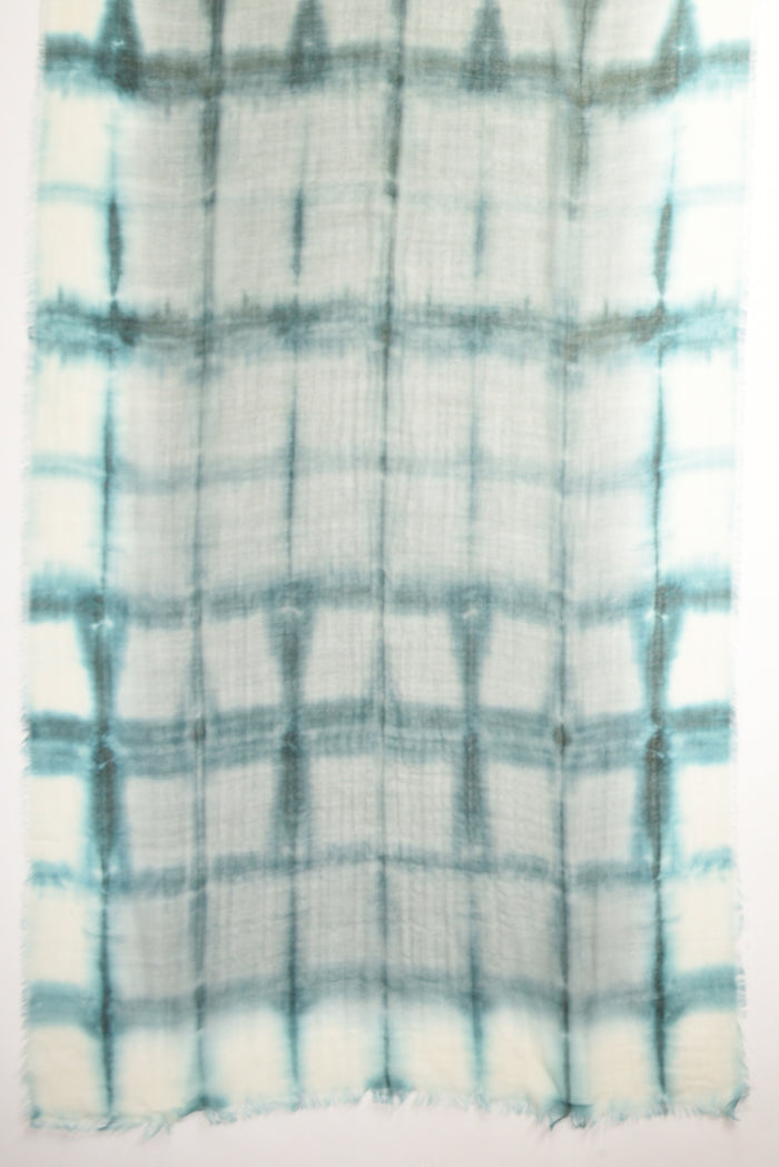Pyaar Sciarpa Stampata Azzurro/grigio Donna - 4