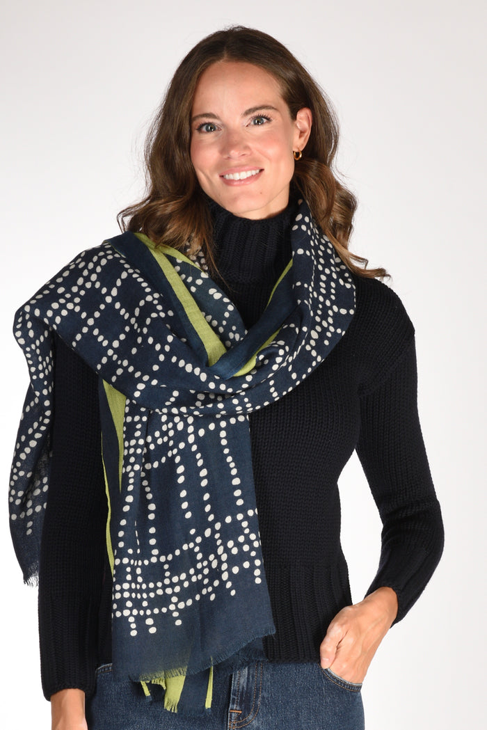 Jaitush Sciarpa Stampata Blu Donna - 1